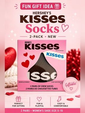 Woman’s HERSHEY'S KISSES Socks - Pink, Blue (2 Pack)
